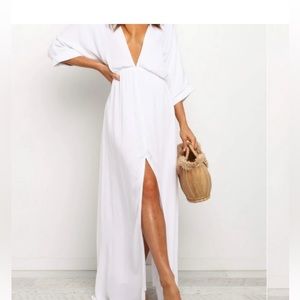 Petal and Pup Bayview White Maxi Dress